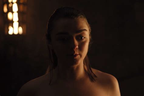 arya stark tits|How Maisie Williams Shot Arya and Gendry Sex Scene in Game。